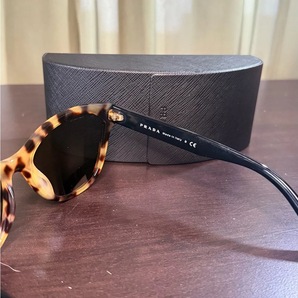 Prada Tortoiseshell Sunglasses with Black Lenses - Picture 8 of 8